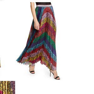 Alice + Olivia Maxi skirt in beautiful rainbow snake print
